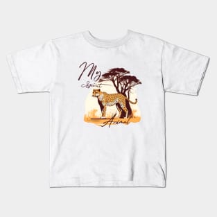 Cheetah Spirit Animal Kids T-Shirt